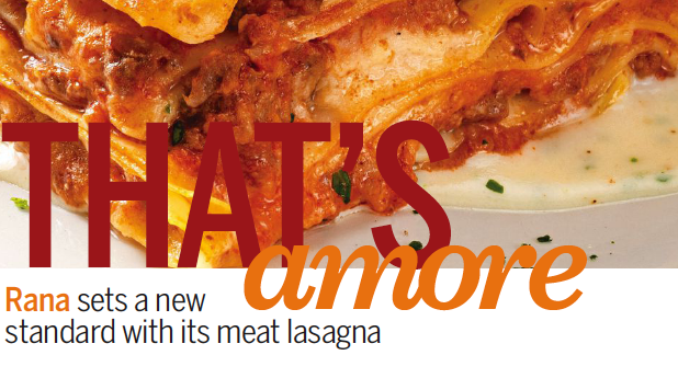 Rana Meat Lasagna - that's amore!